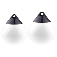 Marine Mooring Anchor Buoy Bumper Inflatable Round Boat Fender Ball White