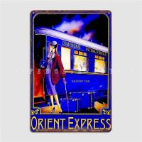 Vintage Train Passenger Travel พิมพ์โปสเตอร์แผ่นโลหะ-Express Your Love For Travel - Vintage Wall Decor ป้ายดีบุก Poster