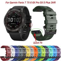 2 Quickfit 22 26มม. สายนาฬิกาสายสำหรับการ์มิน Fenix 7 7X 6 6X Pro/ 5 5X Plus 3ชม. แถบซิลิโคนเชื้อสายนาฬิกา Mk2i Mk1ข้อมือ Easyfit