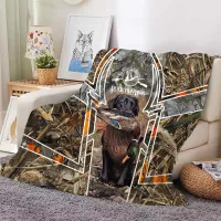 duck hunting print blanket