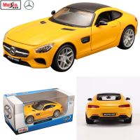 Maisto 1:24 Mercedes Benz Amg Gt Black โมเดลรถยนต์จำลองแบบ Diecast หุ่นอัลลอยของขวัญของสะสมการเล่นของเด็กส่งตอนนี้