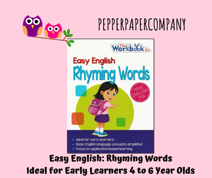 EASY ENGLISH: RHYMING WORDS (IDEAL FOR EARLY LEARNERS 4 TO 6 YEAR OLDS ...