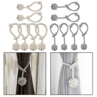 【LZ】♚  Pure Curtain Tiebacks para sala de estar Janela Drapery Corda Decorativa Holdbacks Fivelas artesanais para quarto