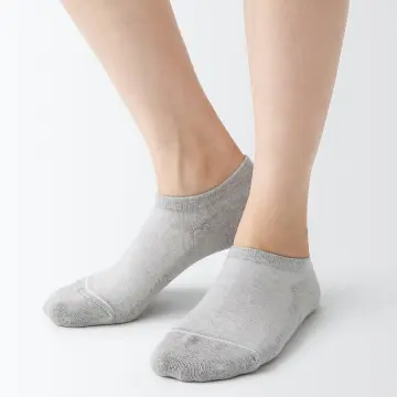 Non-Slip Cotton Blend No-show Socks (Wide-Toe)