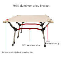 Outdoor Camping Cot Ultralight แบบพกพา7075อลูมิเนียมอัลลอยด์สูง-ต่ำ Dual-Purpose พับเตียงนอนสำหรับ Hiking.2023