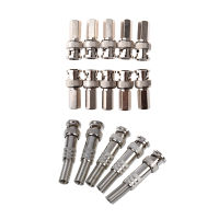 Twist-On BNC Male Coax Connectors CCTV RG59 Pack Of 10 with 5Pcs Solder Less Twist Spring BNC Connector Jack for Coaxial RG59 CCTV Camera