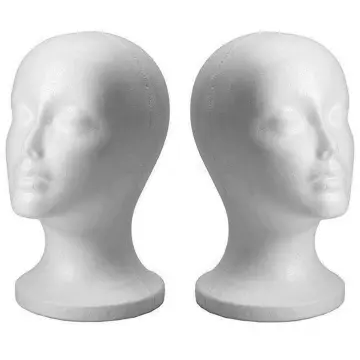 NQSW Glasses Display Stand Hairpieces Stand Holder Female Head Model Dummy  Foam Mannequin Styrofoam Mannequin Head Foam Wig Head Head Model