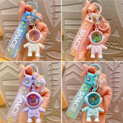 Astronaut Sunset Lamp Keychain Pendant Sunset Lights Projector Keyring Spaceman Night Light Keychain for Luggage Tags Key Chains