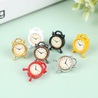 ▣✎ 1:12 Scale 1pcs 6 Colors Alarm Clock Mini Home Decoration Dollhouse Miniature Toy Doll Kitchen Living Room Accessories