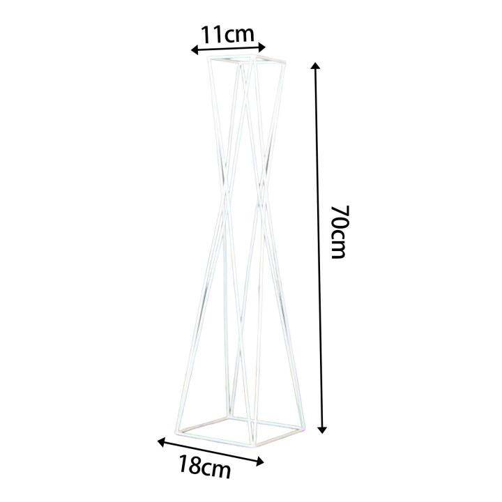 wdclever-อุปกรณ์ประกอบฉากยืนดอกไม้คอลัมน์ดอกไม้โลหะแจกันตั้งพื้นสำหรับงานแต่งงาน-งานปาร์ตี้