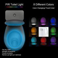 8 Colors Waterproof Toilet Lamp LED Motion Sensor WC Light Luminaria Backlight Smart PIR Toilet Decor Night Light for Bathroom Night Lights