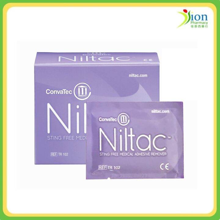 CONVATEC 420788 NILTAC ADHESIVE REMOVER WIPES Lazada