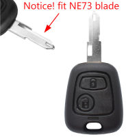 รถ Remote Key Shell สำหรับ Peugeot 307 107 207 407สำหรับ Citroen C1 C2 C3 C4 C5 Xsara Picasso Fob พร้อมสวิตช์ใบมีด