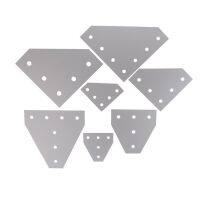 New 6063-T6 Joint Board Plate Corner Angle Bracket Connection Joint Strip for Aluminum Profile 2020 3030 with 5 holes  Power Points  Switches Savers