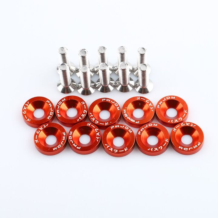 aluminum-pwjdm-fender-washers-bolt-fender-washer-license-plate-bolts-m6x20-10pieces-pack-nails-screws-fasteners