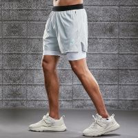 Sports Shorts Mens Sportswear Double Layer Running Shorts 2 in 1 Fitness Pants Summer Gym Fitness Training Jogging Shorts