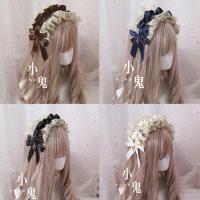 ญี่ปุ่นคอสเพลย์ Lolita เด็กอุปกรณ์เสริม Headwear R เจ้าหญิง Hairband สาวโบว์ลูกไม้ Hairpin Headband A1095