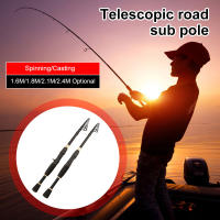 ?เวสตัน Telescopic Luya Rod ขนาดเล็กแบบพกพาเบ็ดตกปลาในทะเล Joran Pancing Carbon