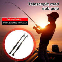 ⚡VIRWIR Telescopic Luya Rod ขนาดเล็กแบบพกพาเบ็ดตกปลาในทะเล Joran Pancing Carbon