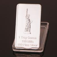 【100%-New】 Hello Seoul USA Eagle รูปปั้น Liberty Silver บาร์ Troy Ounce. 999 Fine Silver ของที่ระลึก Medallion Collection แคปซูลอะคริลิคใส