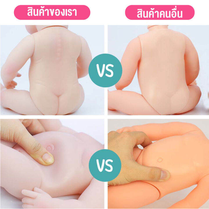 ตุ๊กตาเด็กผู้หญิงเหมือนจริง-ตุ๊กตาเด็กผู้หญิงตัวนุ่มนิ่ม-ตุ๊กตาบาร์บี้น่ารัก-ตาสวย-กินนมได้ฉี่ได้-ฟรีกล่องสินค้าพร้อม