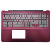 NWE US laptop Keyboard for SONY Vaio SVF15A SVF15A1C5E US keyboard with pink palmrest upper cover 5JGD6PHN090