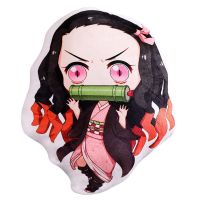 Anime Demon Slayer Kimetsu no Yaiba Kamado Tanjirou Kamado Nezuk Plush Toy Doll Stuffed Cushion Pillow Gift