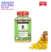 Vitamin E Mỹ Viên Uống Đẹp Da Bổ Sung Vitamin E 180mg 400 I.U Kirkland