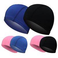 Free Size Swimming Caps For Men Women Elastic Nylon Ear Protection Long Hair Swimming Pool Hat Ultrathin Bathing Caps Swim Caps