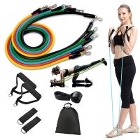 11Pcs/Set Latex Resistance Bands Home Gym Training Exercise Yoga Tubes Pull Rope Rubber Expander Elastic Bands Fitness Equipment Exercise Bands