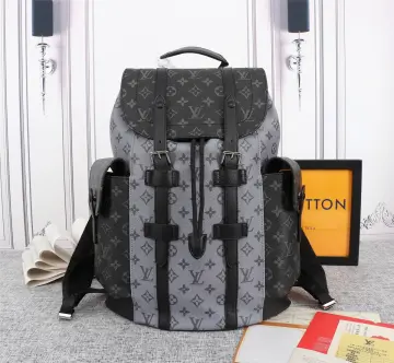 LOUIS VUITTON Christopher PM Damier Graphite Backpack Rucksack Cowhide Black