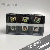 TC-2003ทองแดง (200A3P) 600V คงที่สูงเชื่อมต่อในปัจจุบันประเภทสกรูคู่60-100mm2ขั้วต่อกั้น