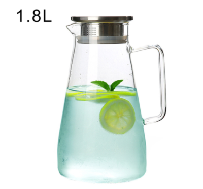 Glass Carafe Stove Top Safe Heat Resistant Large Pitcher Kettle Hot and Iced Tea Water Juice Beverage Drop Shipping