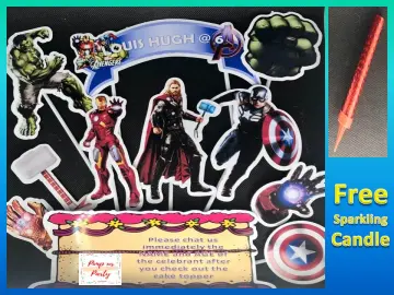 THOR CAKE TOPPER Superheroes Handmade edible birthday party theme  unofficial £32.00 - PicClick UK