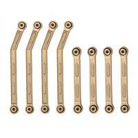 8Pcs Brass High Clearance Chassis Link Set Link Rod Linkage for Axial AX24 1/24 RC Crawler Car Upgrade Parts