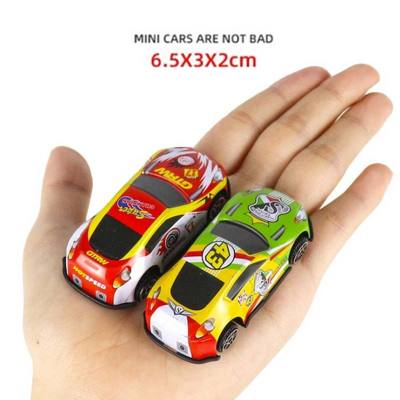 6Pcs Set Toy Racing Car Alloy Iron Shell Taxi Model Inertia Sliding Rail Car Mini Small Gift Toys for Children Boys
