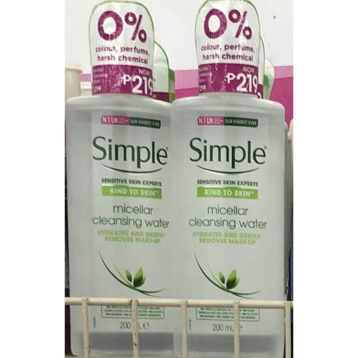 Simple Micellar Water 200ml Lazada Ph 7021