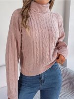 ✢❡✼ Sweaters Fashion Turtleneck Pullover Sleeve 2023 Knitted Soft Warm Pull