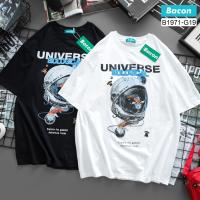 เสื้อยืดแฟชั่น โอเวอร์ไซส์ Universe Biological