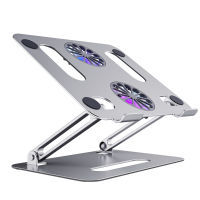 Foldable Laptop tablet Stand With Cooling Fan Heat Dissipation Aluminum For Desktop Air Pro Stand Notebook Holder Cooler