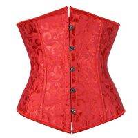 14โครงเหล็กใต้หน้าอกรัดตัวที่รัดเอวผู้หญิง Steampunk Bodice กระชับหน้าท้องเสื้อยืดผู้ชายสไตล์ฮิพฮอพขนาดพิเศษ Bustier