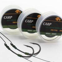 20M Camo Green Carp Fishing Line Soft Hooklinks  Strand Braid Carp Wire Hook Links Non Coated Fishing Line for Carp Rigs Tackle