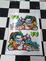 สติ๊กเกอร์ติดกระจกรถบรรทุก Joker งานพิมพ์+เคลือบเงา 1 คู่