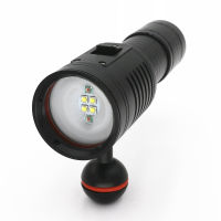 4000LM 4*XM-L2 White 2*Red LED Scuba Diving Photography Waterproof Flashlight Torch Dive Underwater 100M 26650 Battery Charger