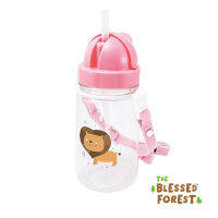 Blessed Forest กระติกน้ำไตรตัน ขวดน้ำไปโรงเรียน Tritan Bottle 360 ml. (มี 3 สี) แถมฟรี หลอดสำรอง 2 ชิ้น แปรงล้างหลอด และขอบฝาซิลิโคน O-ring