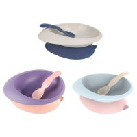 Baby Feeding Plate Kids Bowl &amp; Spoon Set BPA Free Dishes Tableware Children Baby Plate Baby Product