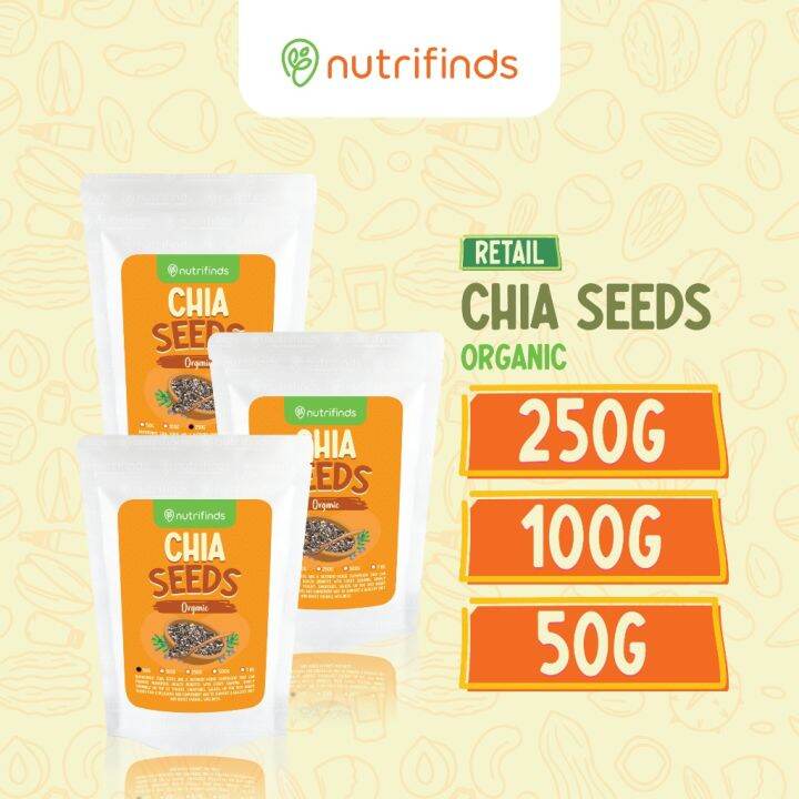 Nutrifinds® Organic Black Chia Seeds RETAIL Lazada PH