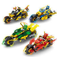 MOC 4 Style Ninja Motorcycle Warrior Set Fighter Jay Kai Anime Action Figures Building Blocks Toys for Kids Boys Chritmas Gift