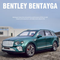 Ready stock FUSHUN 1:24อัลลอยรถรุ่นเข้ากันได้สำหรับเบนท์ลีย์ Bentayga จำลองดึงกลับรถเครื่องประดับสำหรับของขวัญเด็ก