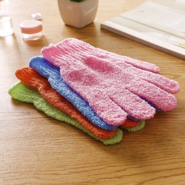 Shower Gloves Exfoliating Wash Bath Gloves Skin Body Brush Scrub